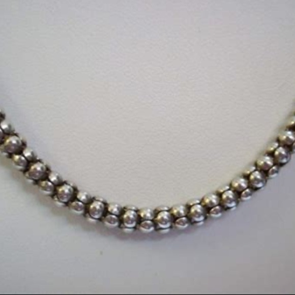 Silpada Vintage Sterling Silver Popcorn Chain Necklace (4mm) - Picture 4 of 7